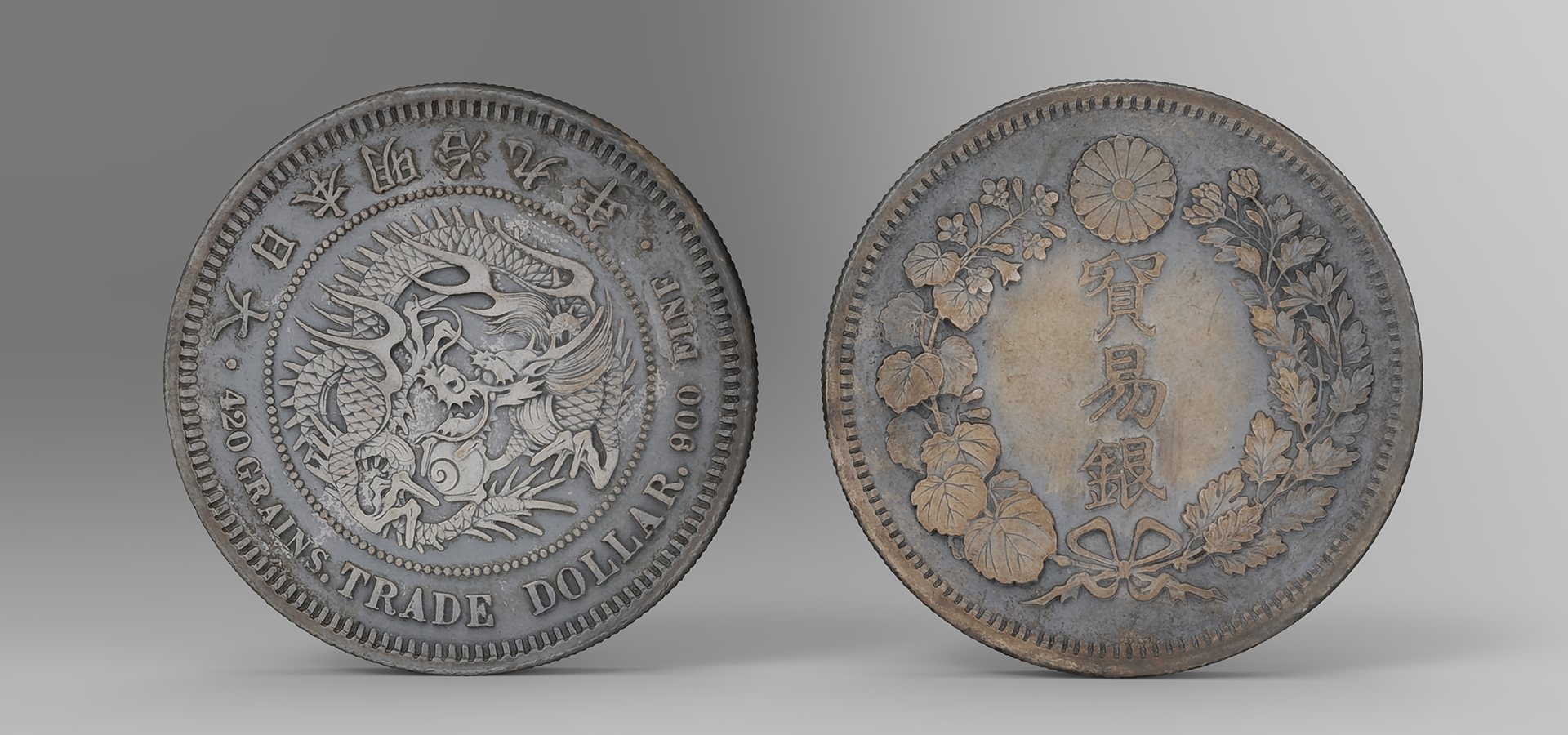 3d digital renders of coins