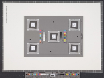 NMNH Botany Project: Image 2 – Mockup field of view w/ Golden Thread test targets