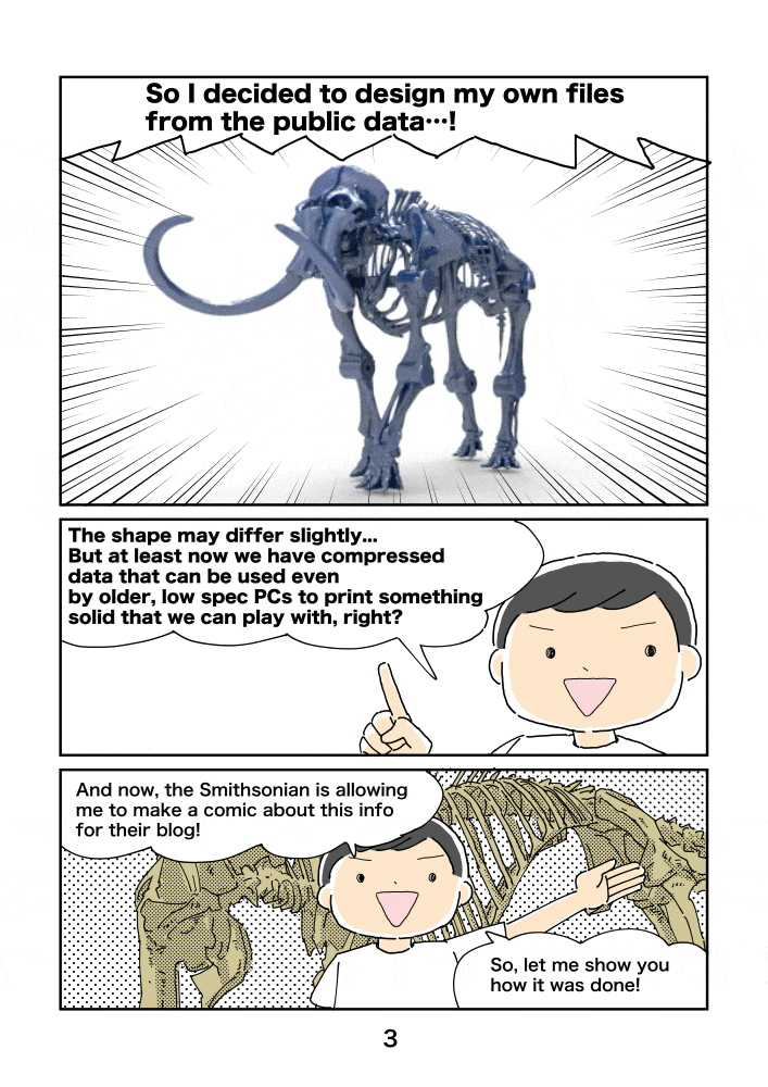 Articulated Woolly Mammoth Manga